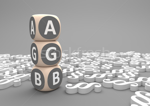 Paragraphs AGB Cubes Stock photo © limbi007