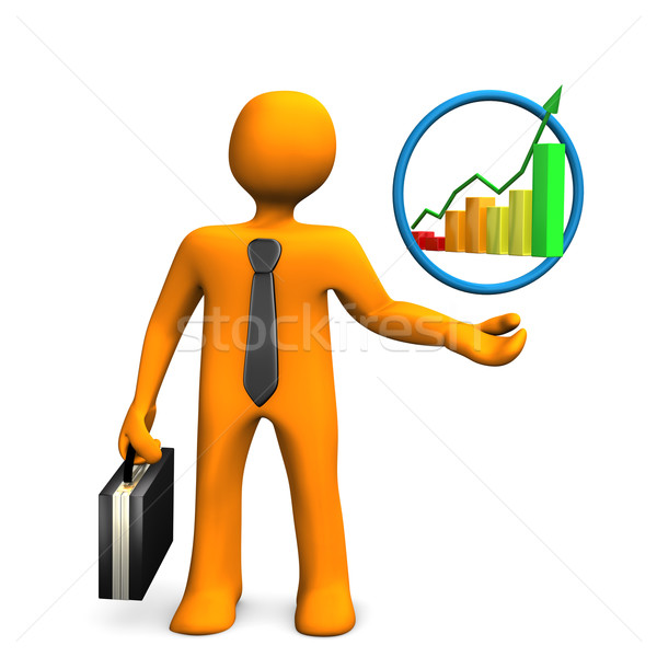 Businessman Chart Stock photo © limbi007