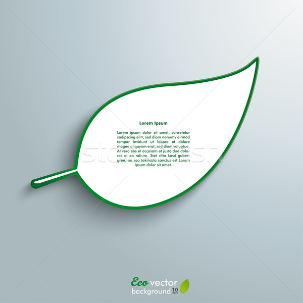 Grand vert design gris Photo stock © limbi007
