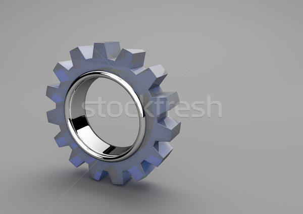 Stock photo: Gear Wheel Glass