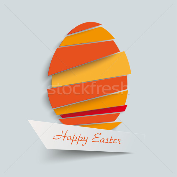 Easter egg gekleurde eieren ontwerp grijs eps Stockfoto © limbi007
