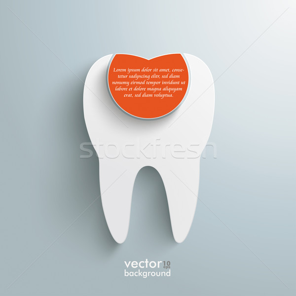 Tooth Filling Infographic Stock photo © limbi007
