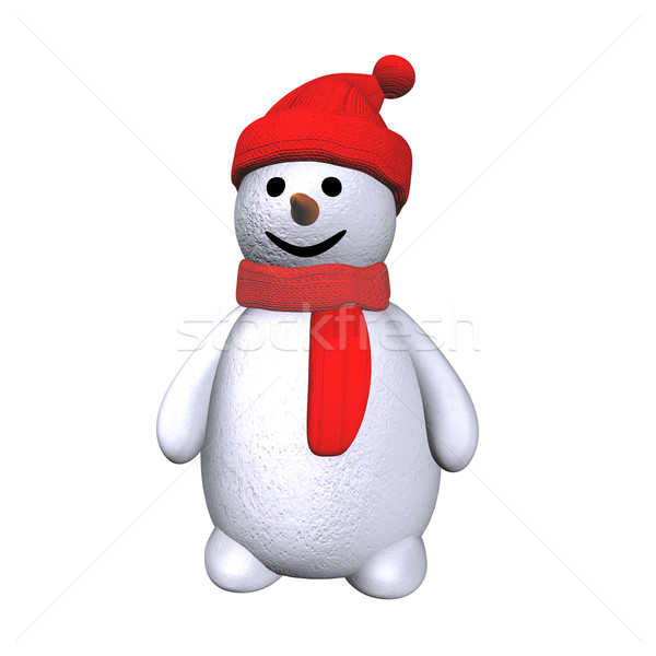 Snowman 3d Stock photo © limbi007