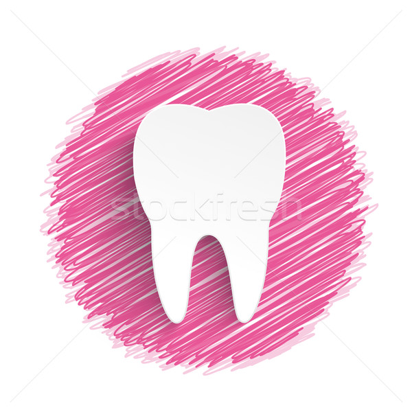 Tooth Pink Scribble Stock photo © limbi007