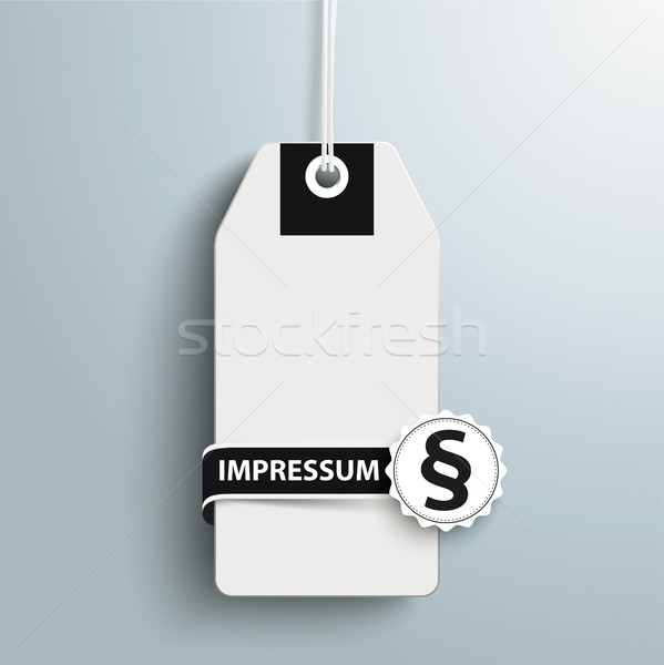 Price Sticker Label Paragraph Impressum Stock photo © limbi007