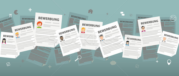 Humans Bewerbungen Stock photo © limbi007