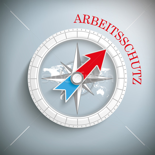 Compass Arbeitsschutz Stock photo © limbi007