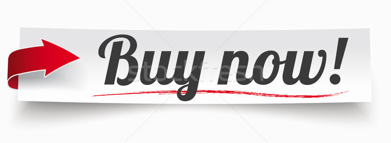 Paper Banner Red Arrow Buy Now Stock photo © limbi007