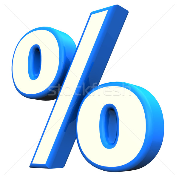 Blue Percent Symbol Stock photo © limbi007