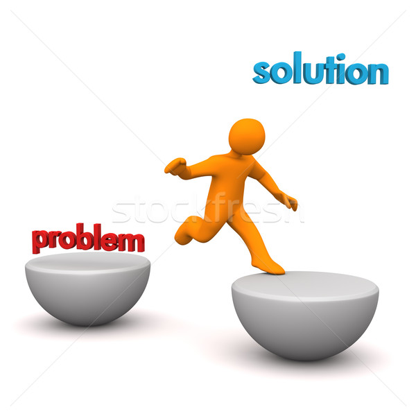 Manikin Problem Solution Jump Stock photo © limbi007