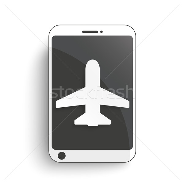 Smartphone Plane Stock photo © limbi007