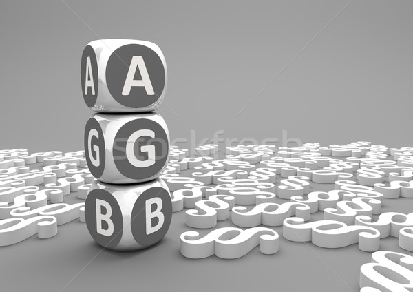Paragraphs AGB Cubes Stock photo © limbi007
