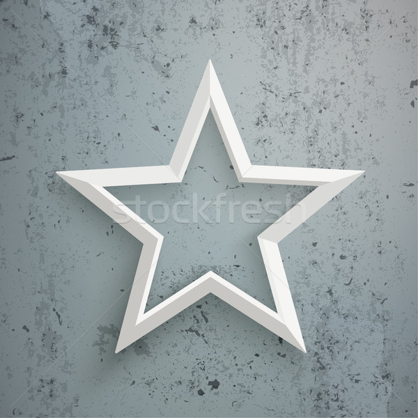 White Star Concrete Stock photo © limbi007