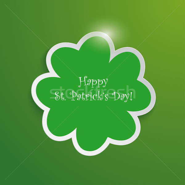 Green Shamrock Good St Patricks Day Background Stock photo © limbi007