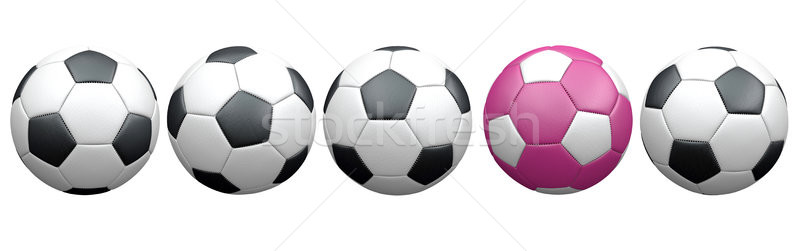 Set Classic and Pink Football Stock photo © limbi007