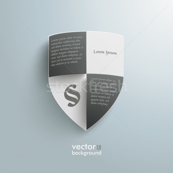 Protection Shield Infographic Design Stock photo © limbi007