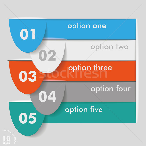 Five Options Templates Stock photo © limbi007