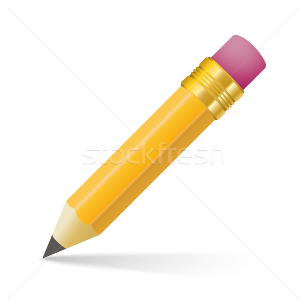Ceruza árnyék fehér eps 10 vektor Stock fotó © limbi007