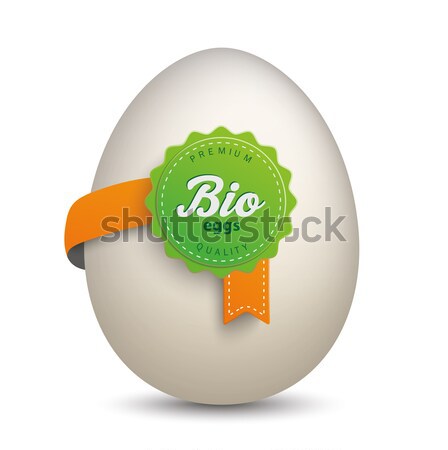 Egg Freilandhaltung Label Stock photo © limbi007