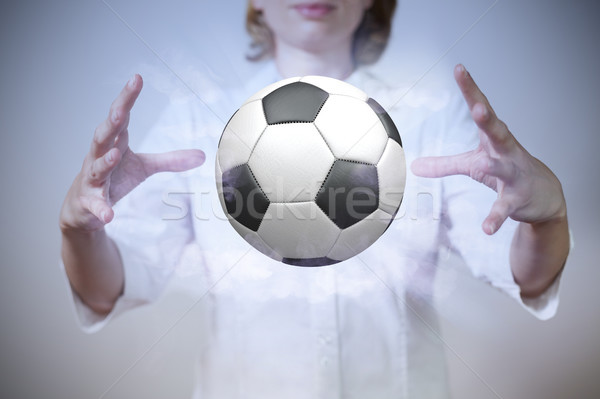 Woman Classic Soccer Football Stock photo © limbi007