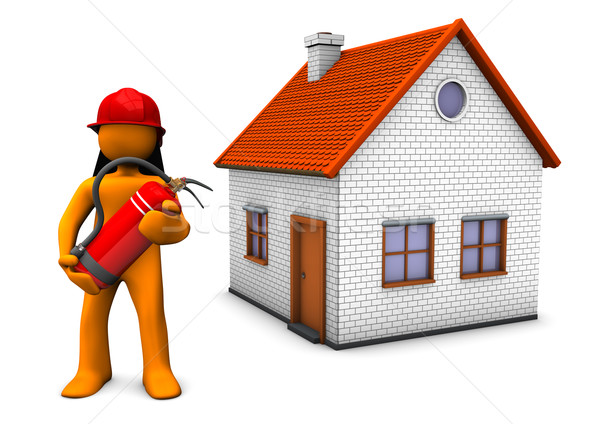 Fireman House Stock photo © limbi007