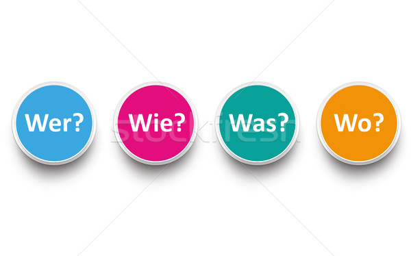 Contact Wer Wie Was Wo Stock photo © limbi007