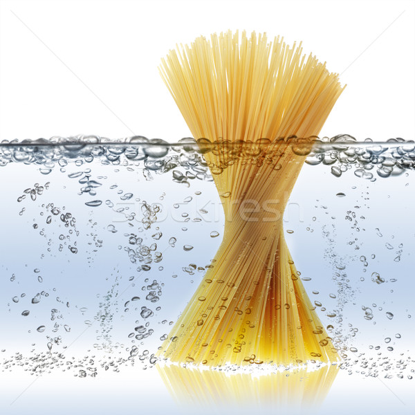 Espaguetis alimentos pasta blanco cocina olla Foto stock © limpido