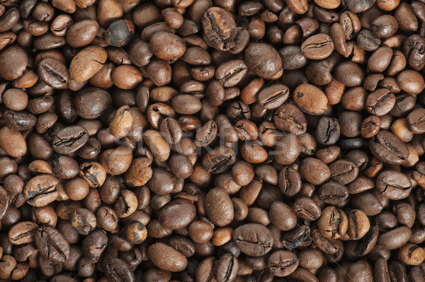Café granos de café oscuro semillas frijol naturales Foto stock © limpido