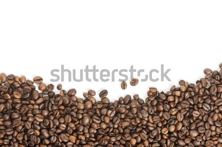 Stok fotoğraf: Kahve · kahve · çekirdekleri · beyaz · bo · tohum · fasulye