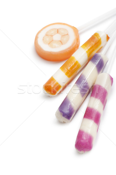 Stok fotoğraf: Lolipop · renkli · beyaz · gıda · şeker · tatlı