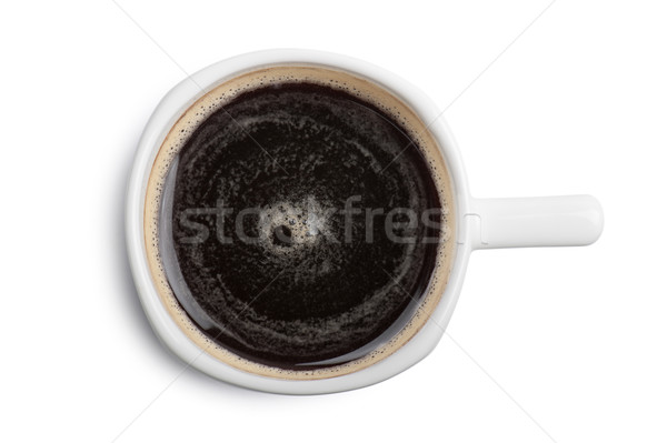 Taza de café taza café blanco fondo beber Foto stock © limpido