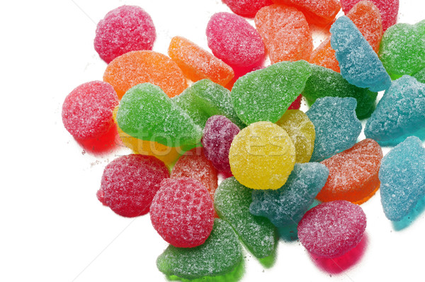 Candy owoców biały żywności Zdjęcia stock © limpido