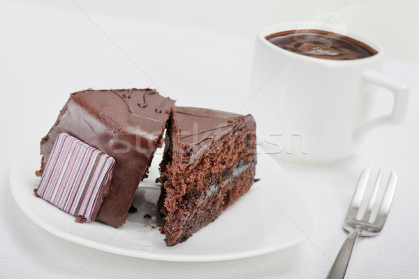 chocolate cake Stock photo © limpido