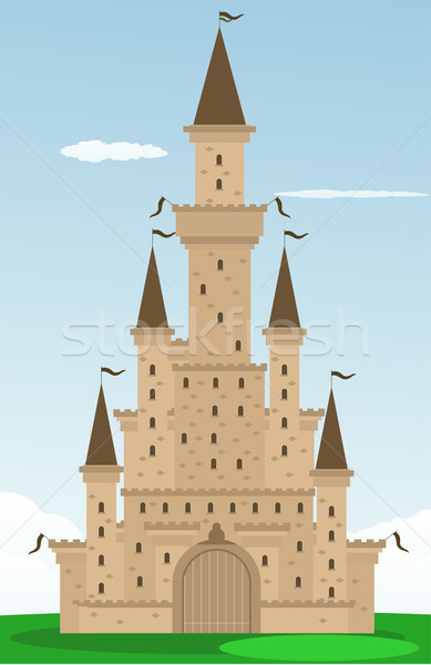 Cartoon castle Stock photo © lindwa