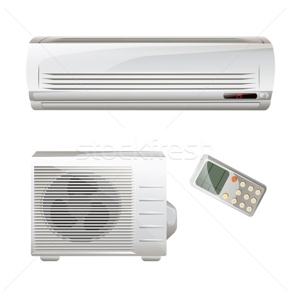 Air conditioner set Stock photo © lindwa