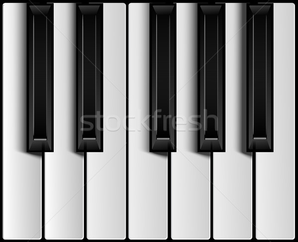 Tasti del pianoforte design sfondo arte istruzione piano Foto d'archivio © lindwa