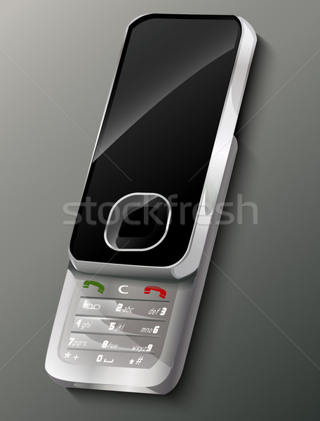 Cellulare telefono mobile comunicazione nero cell Foto d'archivio © lindwa