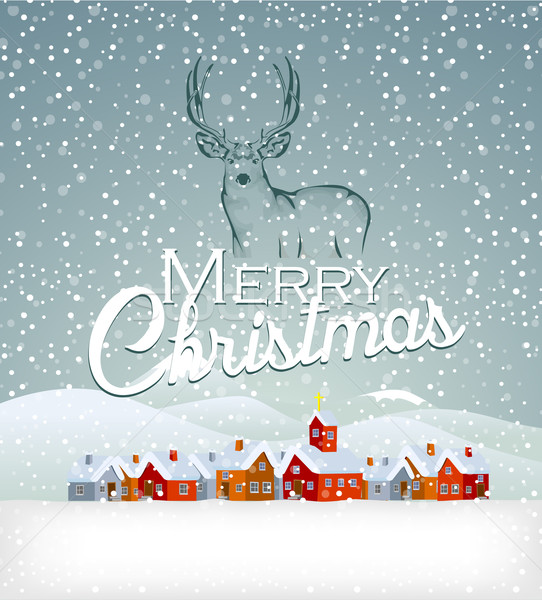 Download Christmas Background With Reindeer Vector Illustration C Kosztaczky Melinda Lindwa 4867918 Stockfresh 3D SVG Files Ideas | SVG, Paper Crafts, SVG File