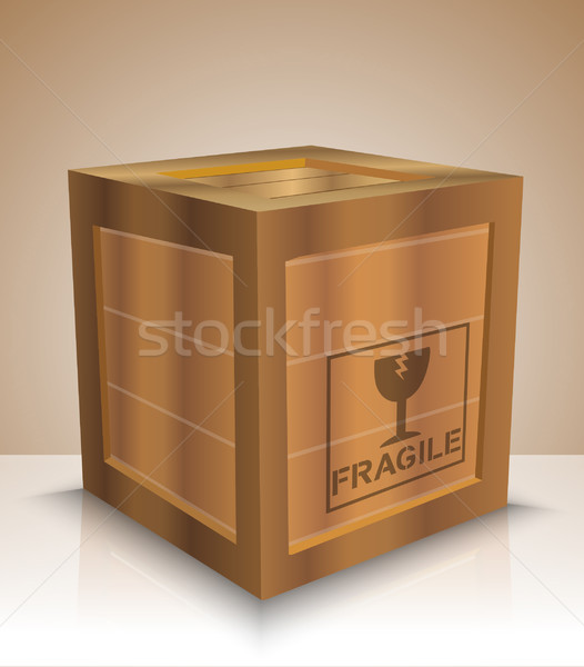 Wooden box  Stock photo © lindwa