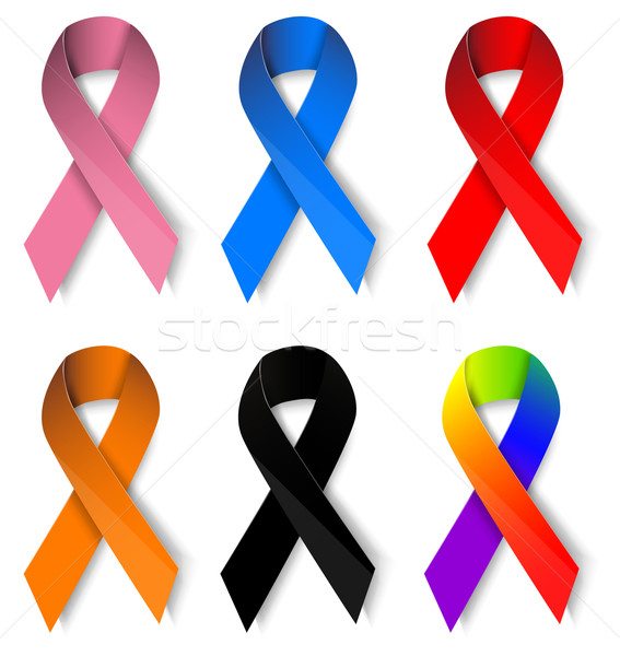 Awareness ribbons Stock photo © lindwa