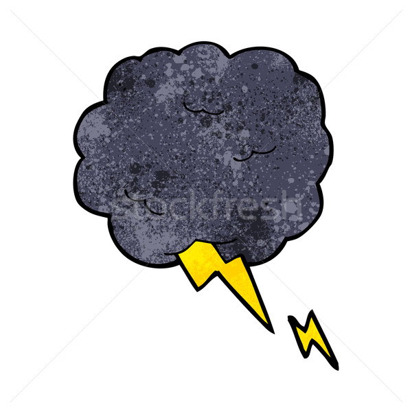 cartoon thundercloud symbol Stock photo © lineartestpilot