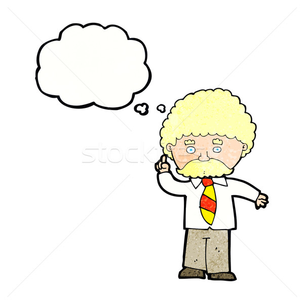 cartoon teacher with thought bubble Stock photo © lineartestpilot