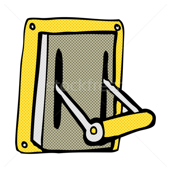 comic cartoon industrial machine lever Stock photo © lineartestpilot