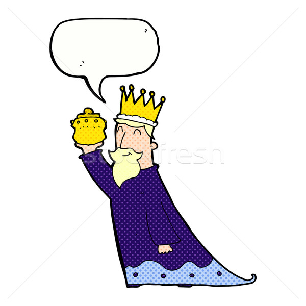 one of the three wise men with speech bubble Stock photo © lineartestpilot