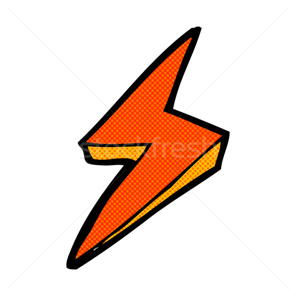comic cartoon lightning bolt symbol Stock photo © lineartestpilot
