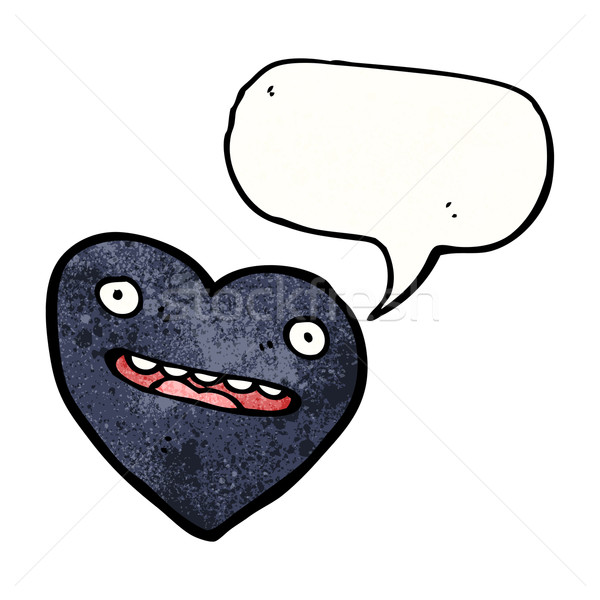 cartoon black heart Stock photo © lineartestpilot