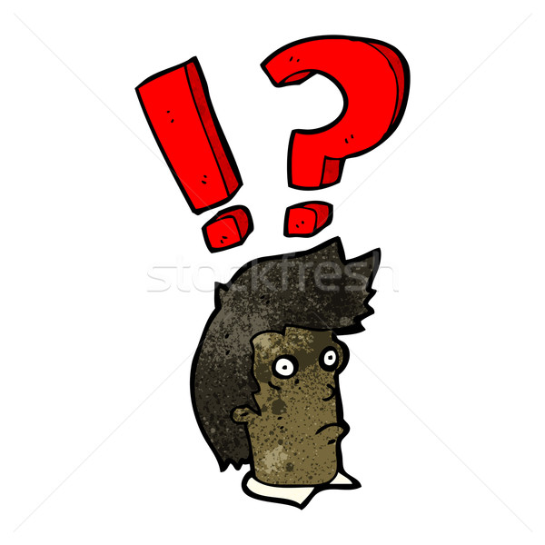 cartoon startled man Stock photo © lineartestpilot