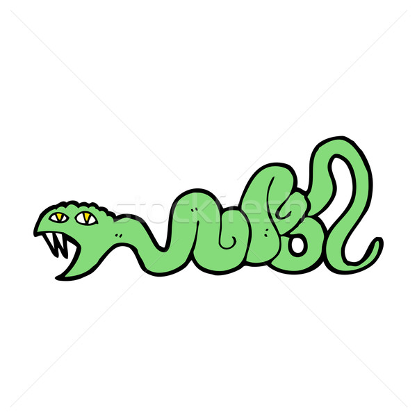 Cartoon serpent design art rétro drôle Photo stock © lineartestpilot