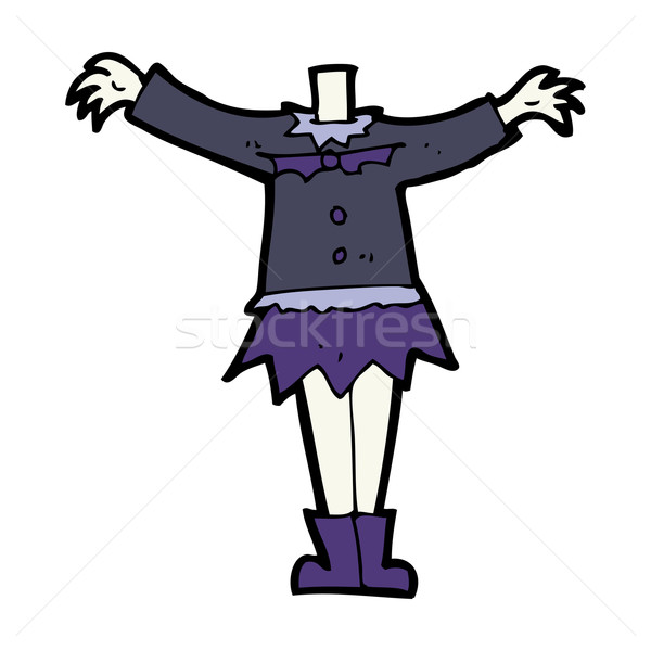 cartoon female vampire body (mix and match cartoons or add own p Stock photo © lineartestpilot