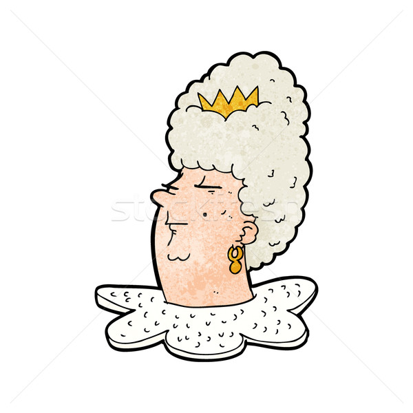 cartoon queen's head Stock photo © lineartestpilot